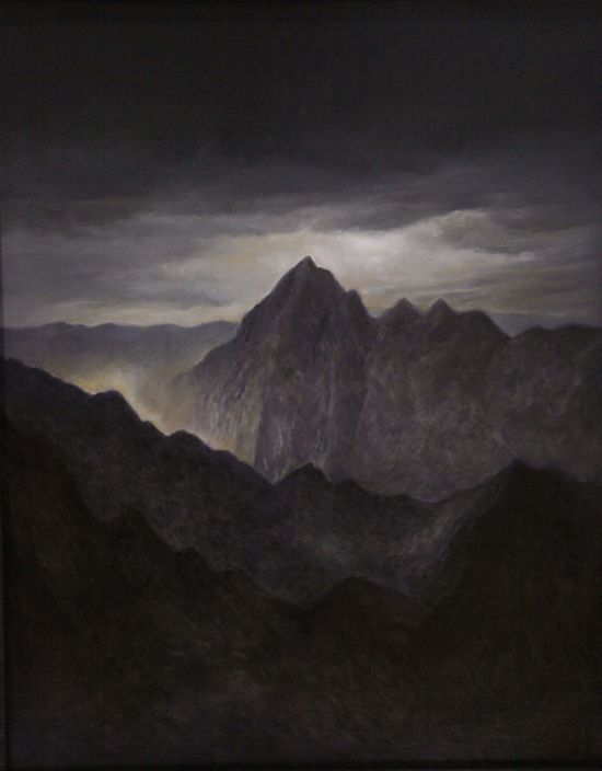 李陳辰 孤山 40x50CM 布面油畫