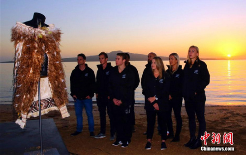 新西蘭舉行儀式迎接奧運(yùn)倒數(shù)百日第一縷陽光