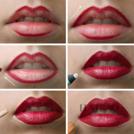 新復(fù)古性感紅唇妝