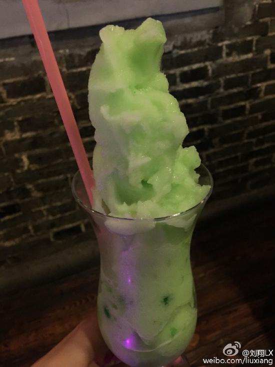 劉翔微博曬美食