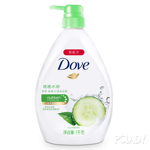 多芬清爽水潤沐浴乳