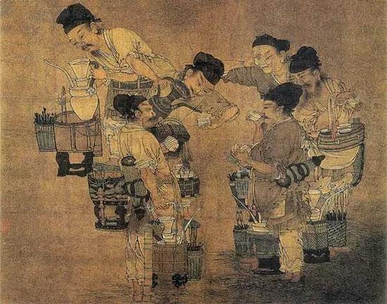 劉松年[斗茶圖部分]