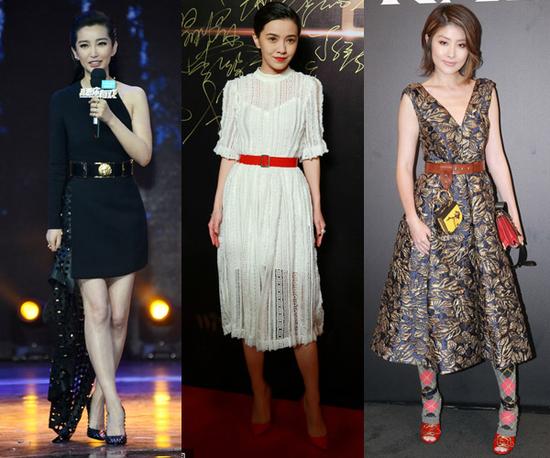 有腰身的連衣裙用腰帶點睛