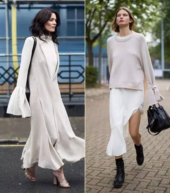 總的來說，今年流行的針織衫大多是偏緊身的款式，尤其是超長袖的設(shè)計。▼總的來說，今年流行的針織衫大多是偏緊身的款式，尤其是超長袖的設(shè)計。▼