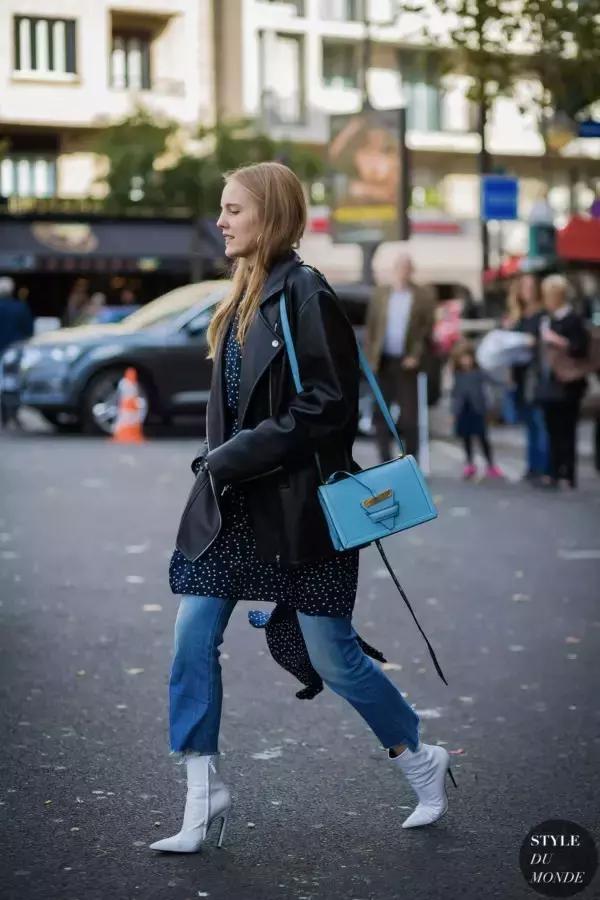 學(xué)會oversized外套+短靴的經(jīng)典套路，讓你美成一道街景