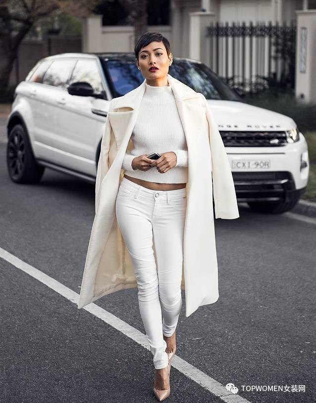 變身精致有品味女王，全白造型打造冬日女神范！