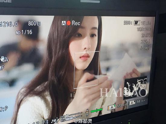 陳都靈在鏡頭中