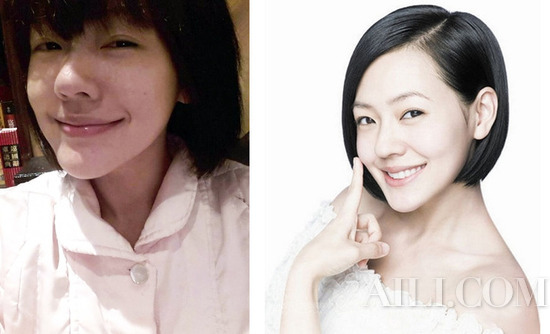 常曬素顏照的小S，素顏后的皮膚零毛孔一樣好。