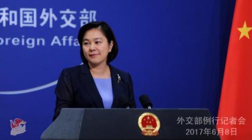 圖為外交部發(fā)言人華春瑩