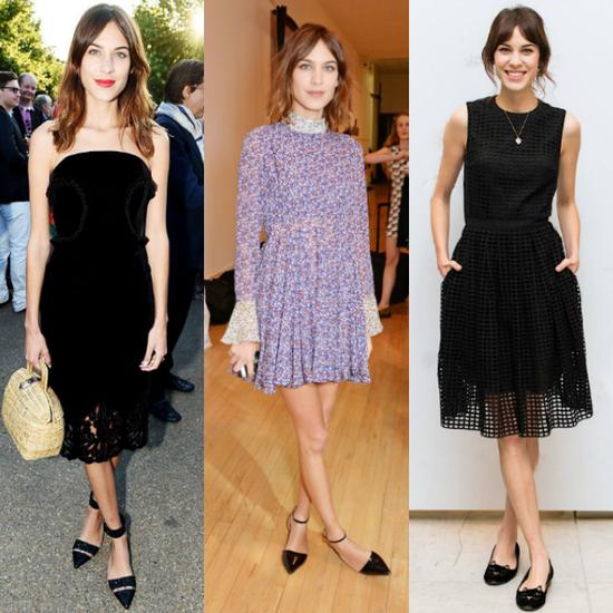 鐘小姐就偏愛尖頭的平底鞋，在她的搭配中尖頭平底鞋的出現(xiàn)頻率還是很高的。