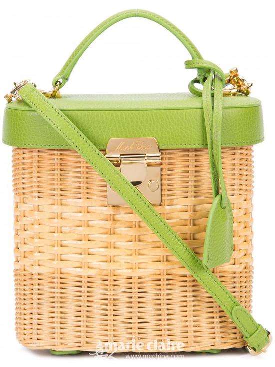 MARK CROSS 編織效果拼色單肩包