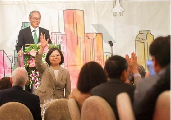 （蔡英文在美國休士頓出席晚宴 圖源：中央社）