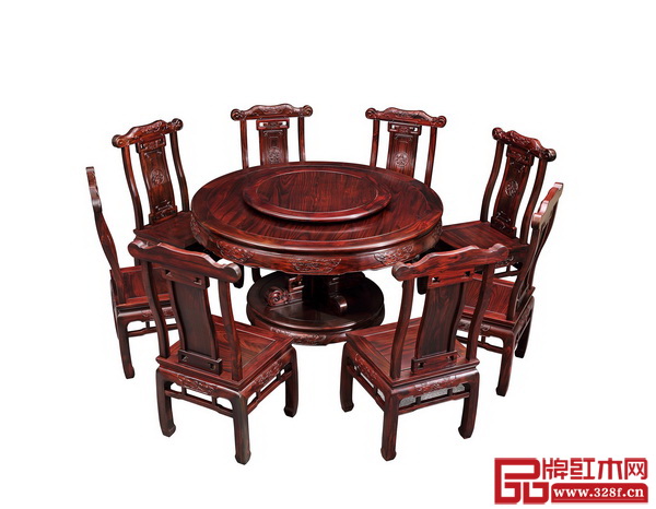 古森紅木——《古韻悠揚(yáng)圓臺(tái)》