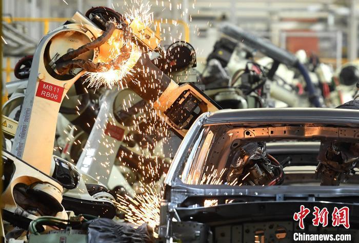 資料圖：一自動化汽車生產(chǎn)線。陳超 攝