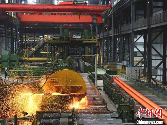 馬鋼重型H型鋼產(chǎn)線。馬鋼供圖