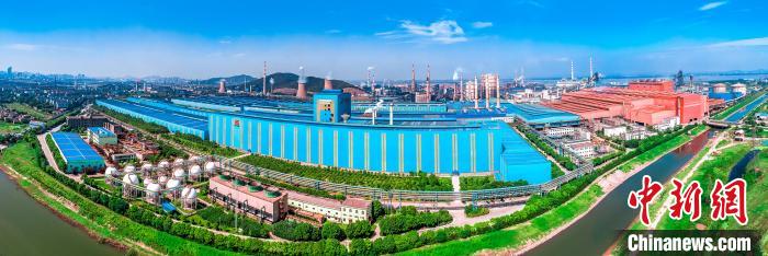 航拍馬鋼新區(qū)廠區(qū)。馬鋼供圖