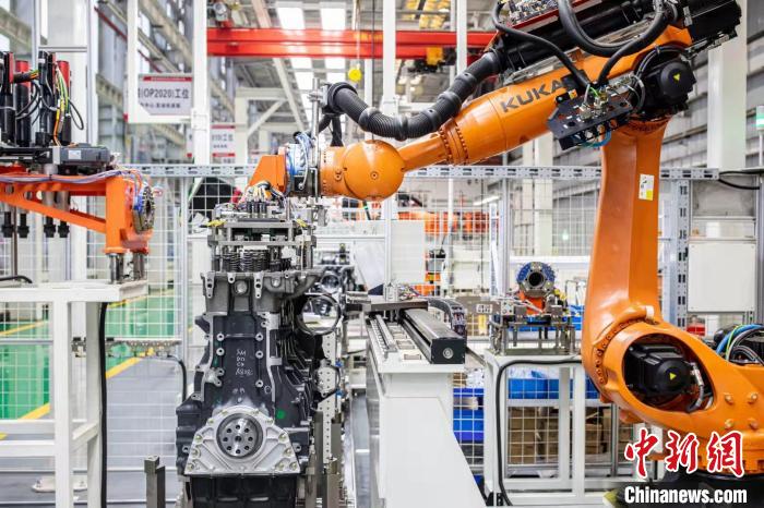 在湖南，許多制造業(yè)企業(yè)生產(chǎn)車間都實(shí)現(xiàn)了智能化。三一供圖