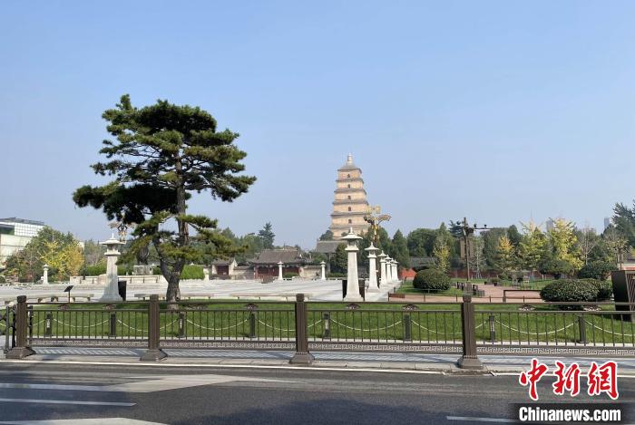 資料圖：西安大雁塔景區(qū)已暫停開放。張一辰 攝